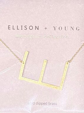 Ellison + Young ‘E’ inital Necklace